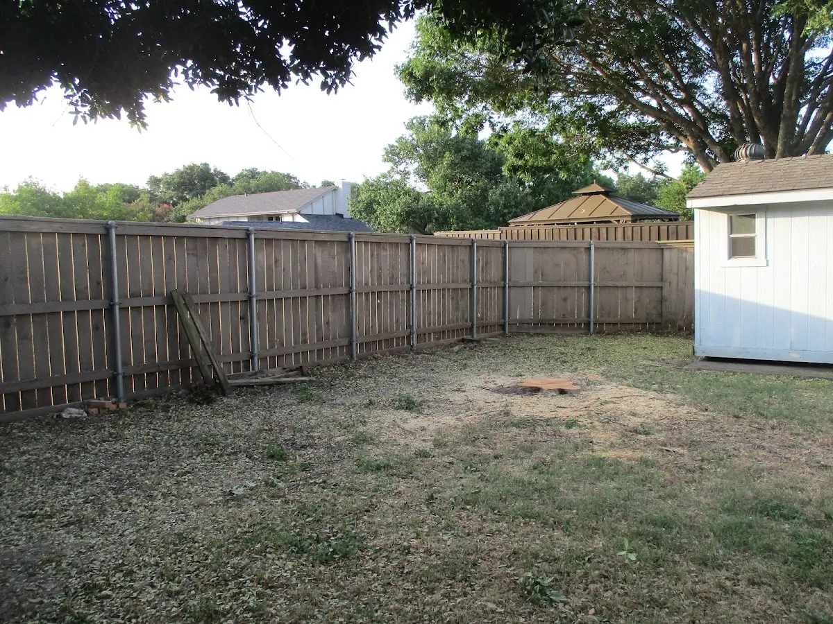 Cleared yard after professional tree removal in Polk City